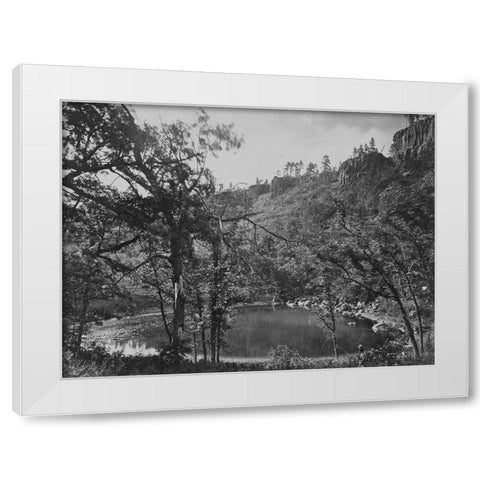 Apache Lake-Sierra Blanca Range-Arizona White Modern Wood Framed Art Print by OSullivan, Timothy H