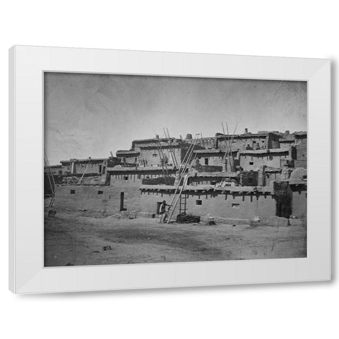 Zuni Pueblo-New Mexico White Modern Wood Framed Art Print by OSullivan, Timothy H