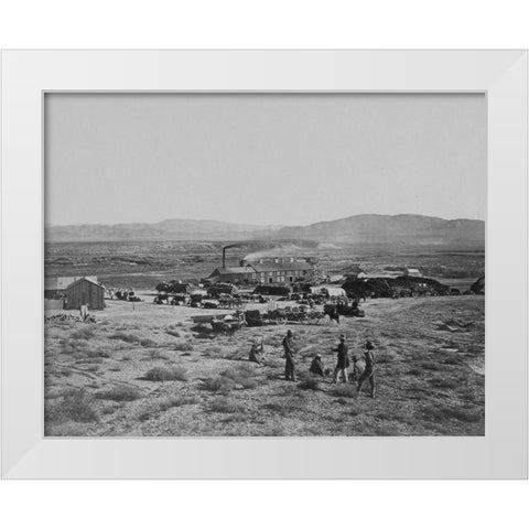 Oreana-Nevada White Modern Wood Framed Art Print by OSullivan, Timothy H