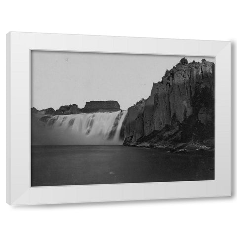 Shoshone Falls-Idaho White Modern Wood Framed Art Print by OSullivan, Timothy H
