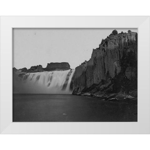 Shoshone Falls-Idaho White Modern Wood Framed Art Print by OSullivan, Timothy H