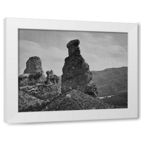 Witches Rock-Utah White Modern Wood Framed Art Print by OSullivan, Timothy H