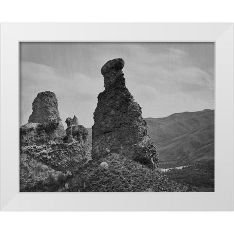 Witches Rock-Utah White Modern Wood Framed Art Print by OSullivan, Timothy H