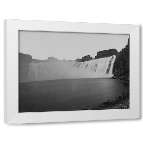 Shoshone Falls-Idaho White Modern Wood Framed Art Print by OSullivan, Timothy H
