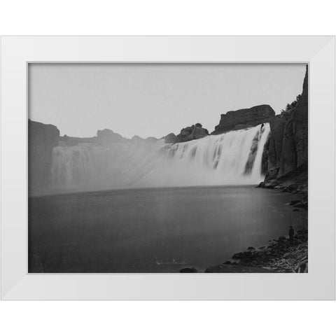 Shoshone Falls-Idaho White Modern Wood Framed Art Print by OSullivan, Timothy H