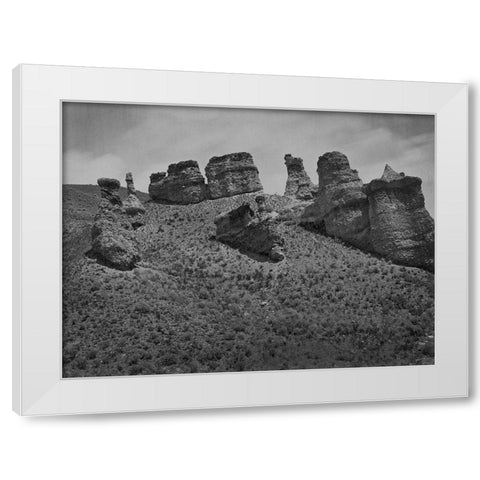 Witches Rock-Utah White Modern Wood Framed Art Print by OSullivan, Timothy H