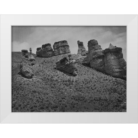 Witches Rock-Utah White Modern Wood Framed Art Print by OSullivan, Timothy H