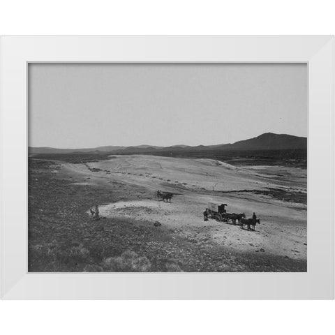 Steamboat Springs-Washoe-Nevada White Modern Wood Framed Art Print by OSullivan, Timothy H