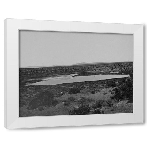 Soda Lake-Ragtown-Nevada White Modern Wood Framed Art Print by OSullivan, Timothy H