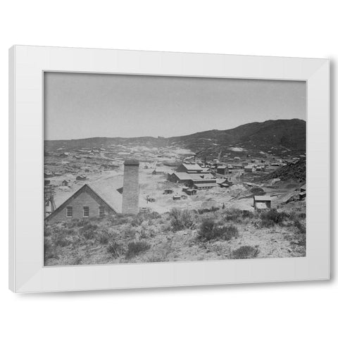Austin-Nevada White Modern Wood Framed Art Print by OSullivan, Timothy H