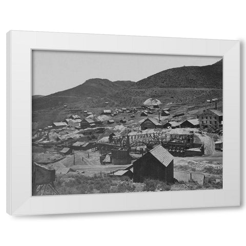 Gold Hill-Nevada White Modern Wood Framed Art Print by OSullivan, Timothy H