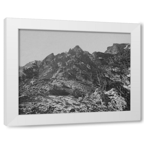 Summit-Humboldt Mountains-Nevada White Modern Wood Framed Art Print by OSullivan, Timothy H
