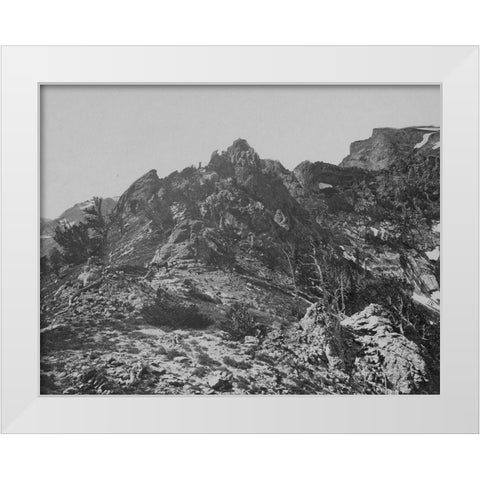 Summit-Humboldt Mountains-Nevada White Modern Wood Framed Art Print by OSullivan, Timothy H