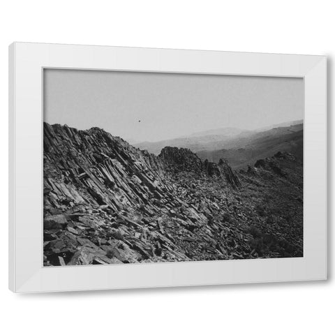 Karnak-Montezuma Range-Nevada White Modern Wood Framed Art Print by OSullivan, Timothy H