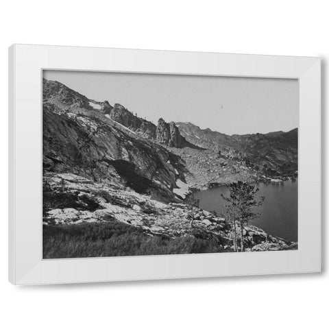 Lake Marian-Humboldt-Nevada White Modern Wood Framed Art Print by OSullivan, Timothy H