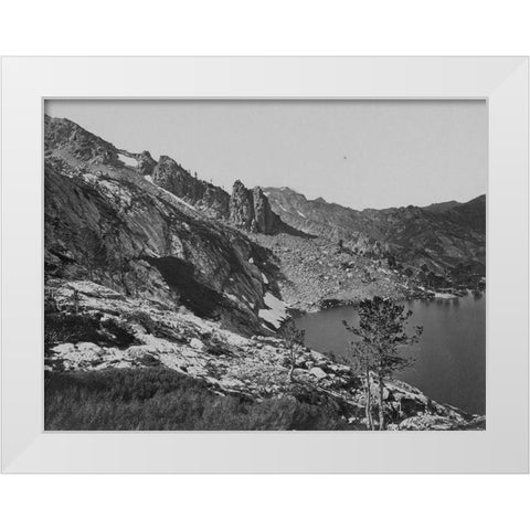 Lake Marian-Humboldt-Nevada White Modern Wood Framed Art Print by OSullivan, Timothy H