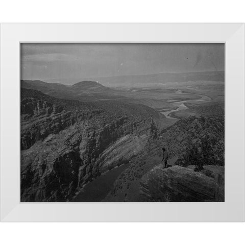 Browns Park-Colorado White Modern Wood Framed Art Print by OSullivan, Timothy H