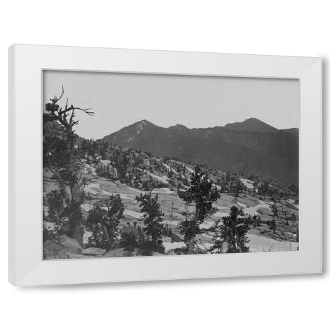 Summit Wahsatch Mountains-Utah White Modern Wood Framed Art Print by OSullivan, Timothy H