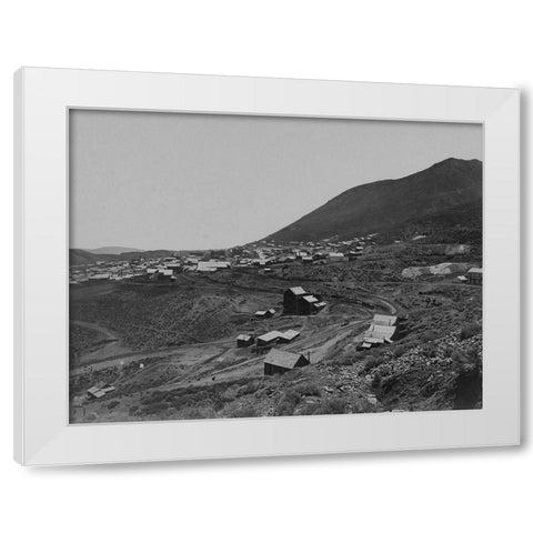 Virginia City-Nevada White Modern Wood Framed Art Print by OSullivan, Timothy H