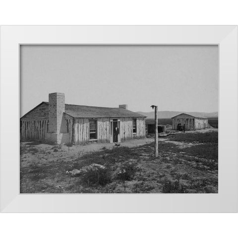 Ft. Ruby-Nevada White Modern Wood Framed Art Print by OSullivan, Timothy H