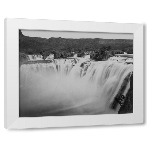 Shoshone Falls-Idaho White Modern Wood Framed Art Print by OSullivan, Timothy H