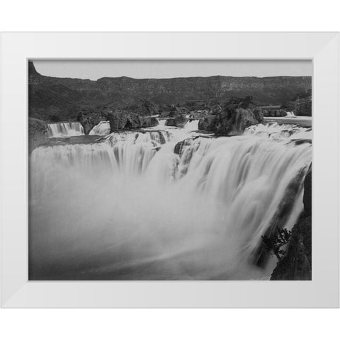 Shoshone Falls-Idaho White Modern Wood Framed Art Print by OSullivan, Timothy H