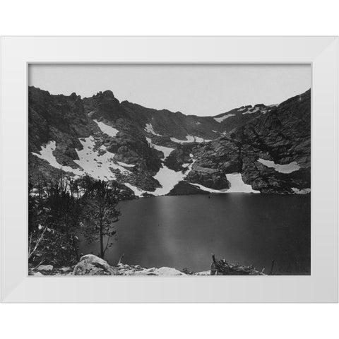 Lake Marian-Humboldt-Nevada White Modern Wood Framed Art Print by OSullivan, Timothy H