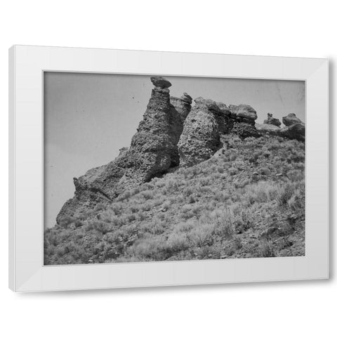 Witches Rocks-Utah White Modern Wood Framed Art Print by OSullivan, Timothy H