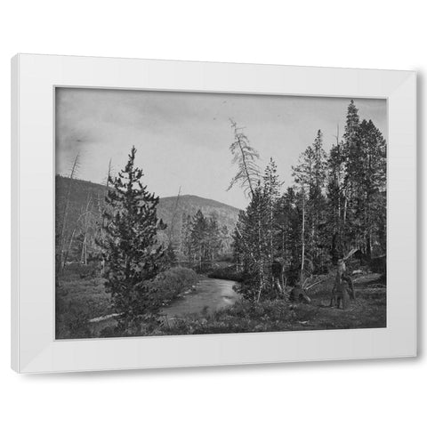 Upper Bear River-Utah White Modern Wood Framed Art Print by OSullivan, Timothy H