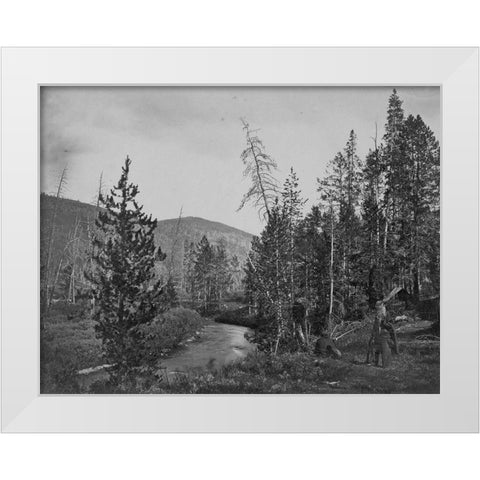 Upper Bear River-Utah White Modern Wood Framed Art Print by OSullivan, Timothy H
