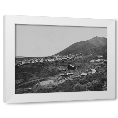 Virginia City-Nevada White Modern Wood Framed Art Print by OSullivan, Timothy H