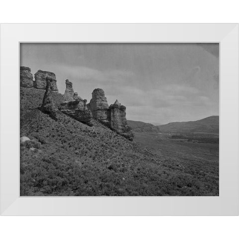 Witches Rocks-Utah White Modern Wood Framed Art Print by OSullivan, Timothy H