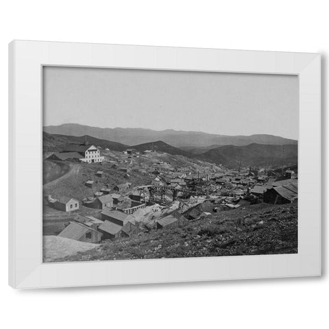Gold Hill-Nevada White Modern Wood Framed Art Print by OSullivan, Timothy H