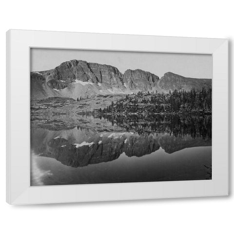 Lake Lall-Uinta Mountains-Utah White Modern Wood Framed Art Print by OSullivan, Timothy H