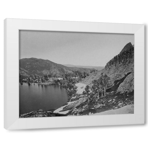Lake Marian-Humboldt-Nevada White Modern Wood Framed Art Print by OSullivan, Timothy H