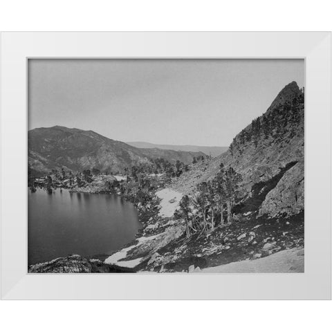 Lake Marian-Humboldt-Nevada White Modern Wood Framed Art Print by OSullivan, Timothy H