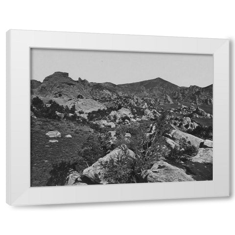 City of Rocks-Idaho White Modern Wood Framed Art Print by OSullivan, Timothy H