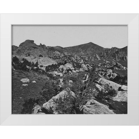 City of Rocks-Idaho White Modern Wood Framed Art Print by OSullivan, Timothy H