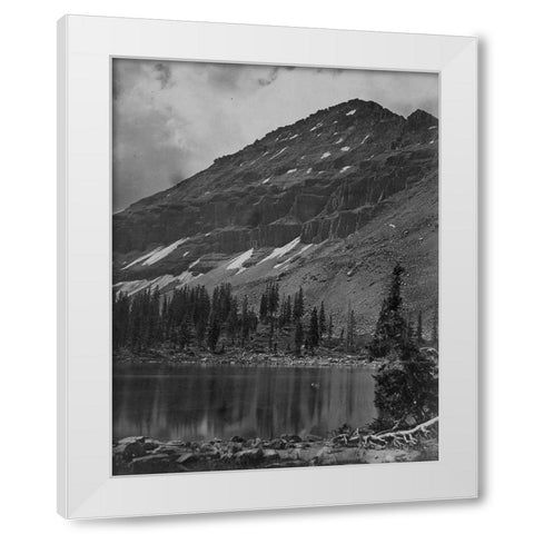 Mt. Agassiz-Uinta Mountains-Utah White Modern Wood Framed Art Print by OSullivan, Timothy H