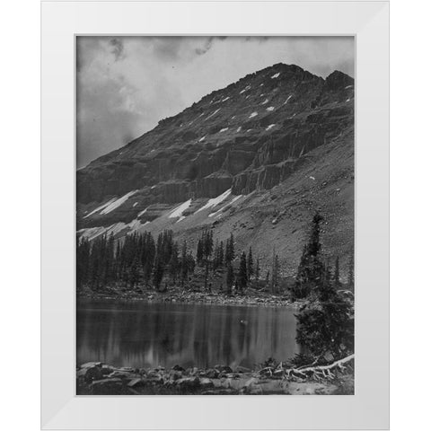 Mt. Agassiz-Uinta Mountains-Utah White Modern Wood Framed Art Print by OSullivan, Timothy H