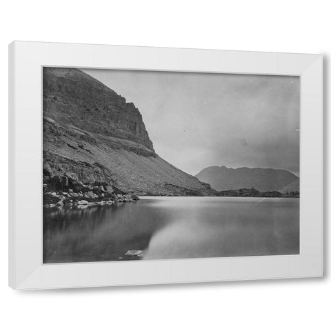 Lake Jan-Uinta Mountains-Utah White Modern Wood Framed Art Print by OSullivan, Timothy H