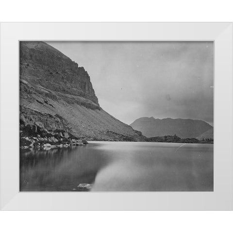 Lake Jan-Uinta Mountains-Utah White Modern Wood Framed Art Print by OSullivan, Timothy H