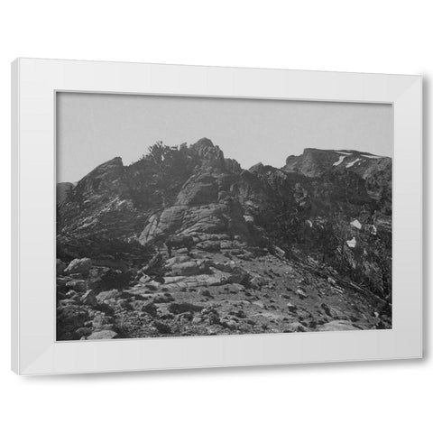 Summit-Humboldt Mountains-Nevada White Modern Wood Framed Art Print by OSullivan, Timothy H