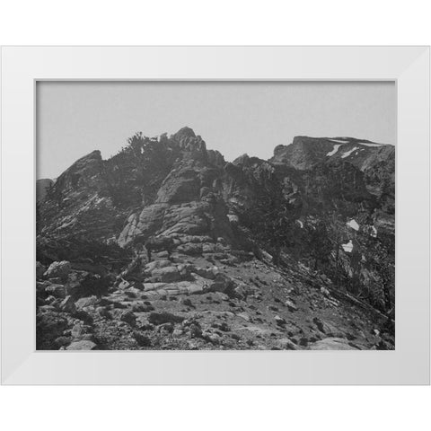 Summit-Humboldt Mountains-Nevada White Modern Wood Framed Art Print by OSullivan, Timothy H