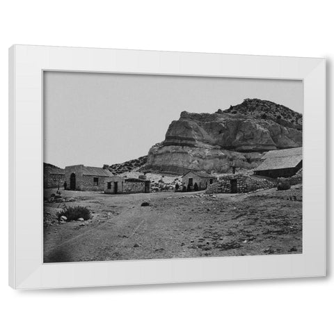 Water rhyolites-near Logan Springs-Nevada White Modern Wood Framed Art Print by OSullivan, Timothy H