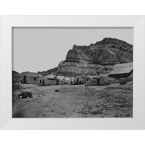 Water rhyolites-near Logan Springs-Nevada White Modern Wood Framed Art Print by OSullivan, Timothy H