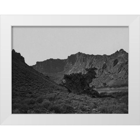 Near Flaming Gorge-Green River-Utah White Modern Wood Framed Art Print by OSullivan, Timothy H