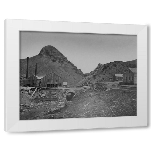 Sugar Loaf-Washoe-Nevada White Modern Wood Framed Art Print by OSullivan, Timothy H