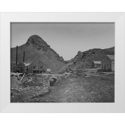 Sugar Loaf-Washoe-Nevada White Modern Wood Framed Art Print by OSullivan, Timothy H