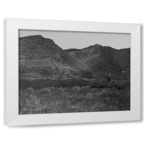 Wahsatch near Ogden-Utah White Modern Wood Framed Art Print by OSullivan, Timothy H